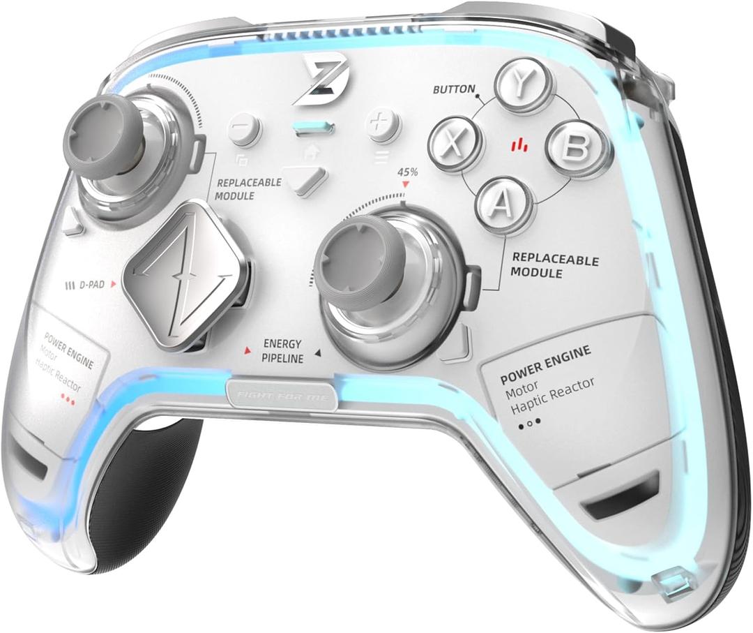 ZD Ultimate Legend Wireless PC Controller – 3000Hz Polling Rate, Modular Design, TMR Joysticks, Hall Triggers, 8 Extra Buttons,1500mAh Battery for PC/Switch/Switch2/Android/iOS