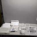 Furologee White Entryway Table, 38'' Console Sofa Table with 3 Fabric Drawers, Industrial Entry Way Table with Storage Shelves, Display Shelf for Living Room, Hallway, Entrance, Foyer