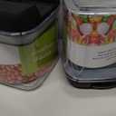 Spice Containers with Labels, 9 Pcs 16 Fl Oz Large Plastic Tea Storage Containers with 148 Spice Labels and 9 Spoons, Square Airtight Seasoning Containers Set with black Lids for Kitchen Pantry Coffee