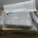 Rocking Chair Nursery Teddy Upholstered Glider Rocker Rocking Accent Chair Padded Seat with High Backrest Armchair Comfy Side Chair for Living Room Bedroom Offices (Grey Teddy)