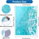 6Pcs Artificial Ripple Water Sheets, Self Adhesive Ocean Diorama Supplies | Realistic Water Ripple Effect Stream Background for Miniature Lake River Scenery Decor