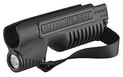 Streamlight 69602 TL-Racker 1,000 Lumen 20,000-Candela Tactical Integrated Forend Weapon Light with Ambidextrous Controls for Select Mossberg 590 Shockwave Models with Strap, Black