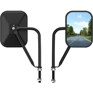 Door Off Mirror Compatible with Jeep Wrangler JK JL & Unlimited, Wider View Easy-Install Door Hinge Side Mirrors for Wrangler JK JL Unlimited