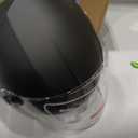 Adult 3/4 Open Face Motorcycle Helmet, Dual Visor, DOT Approved, Black, L