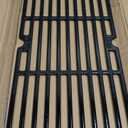 Direct store Parts DC115 Porcelain Coated Cast Iron Cooking grid 16 15/16" x 8 5/16" Replacement for Charbroil 463240804, Centro, Broil King, Costco Kirkland, K Mart, Master Chef Gas Grill, set of 3