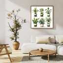 Okarina Paint by Numbers Kit for Adults Beginner, Adult Paint by Number Kits on Canvas, Green Plant DIY Acrylic Oil Painting by Numbers for Adults, Perfect for Home Wall Decor 16X16 Inch (HMOP25304)