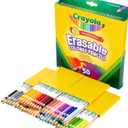 Crayola Erasable Colored Pencils (50ct), Bulk Colored Pencil Set, Pencils for Adult Coloring Books, Art Supplies, Holiday Gift for Teens, 6, 7, 8 [Amazon Exclusive] (50 Count (Pack of 1))