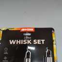 Whisk set Non-Scratch BPA-Free Silicone, Heat Resistant, Stainless Steel Core, Dishwasher Safe, Nonstick-Safe