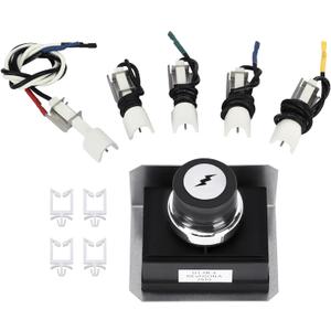 7628 7629 Genesis Igniter Kit for Weber Genesis 300 Series Front-Control Grills (2011-2024), Compatible with E/S 310 320 330, 4-Outlet Replace 1836-13 7628 7629 65942 65946 88826