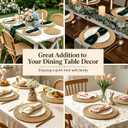 13.8" Round Woven Placemats, Plate Chargers for Dining Table, 13.8 Inch Set of 18