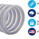 Sealproof 1.25 x 59 Inch Pool Filter Pump Connection Hose for 1-1/4 (32mm) Intex Systems and Above Ground Pools, Premium Quality Kinkproof PVC, Made in USA | Includes 4 Hose Clamps, 1 Pack