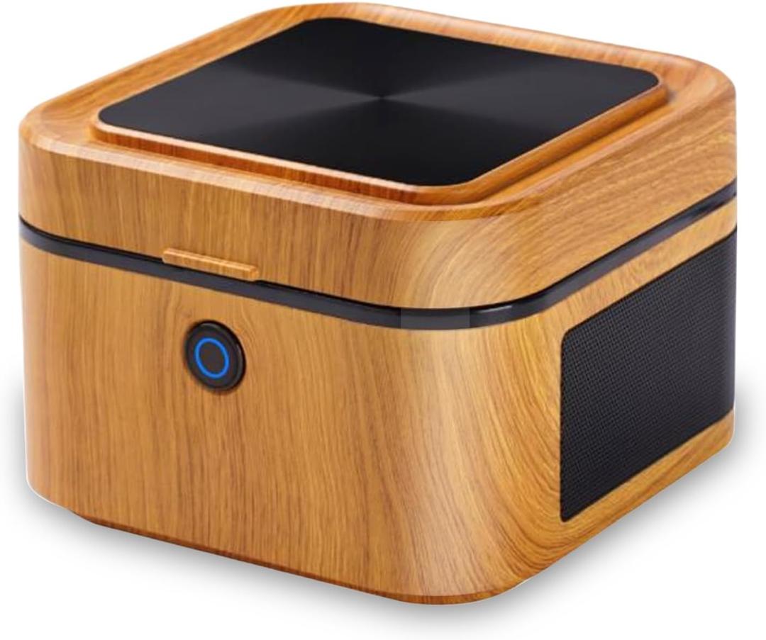 SHD Multifunctional Smokeless Ashtray,USB Rechargeable HEPA Filter Ashtray for Home Office Car Indoor Outdoor- Brown