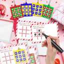 2 x Denylo pro 24 Sets Valentines Day Gifts Tic-Tac-Toe Keychain with Cards Tic Tac Toe Party Favors for Friends Valentines Day Gifts Party Favors