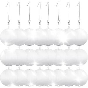 Hedoc Reflective Bird Scare Discs Set, 24PCS Large Double-Sided Bird Deterrents for Outside, Bird Reflectors to Keep Birds, Woodpeckers, Pigeons Away from House, Outdoor Garden, Patio and Yard