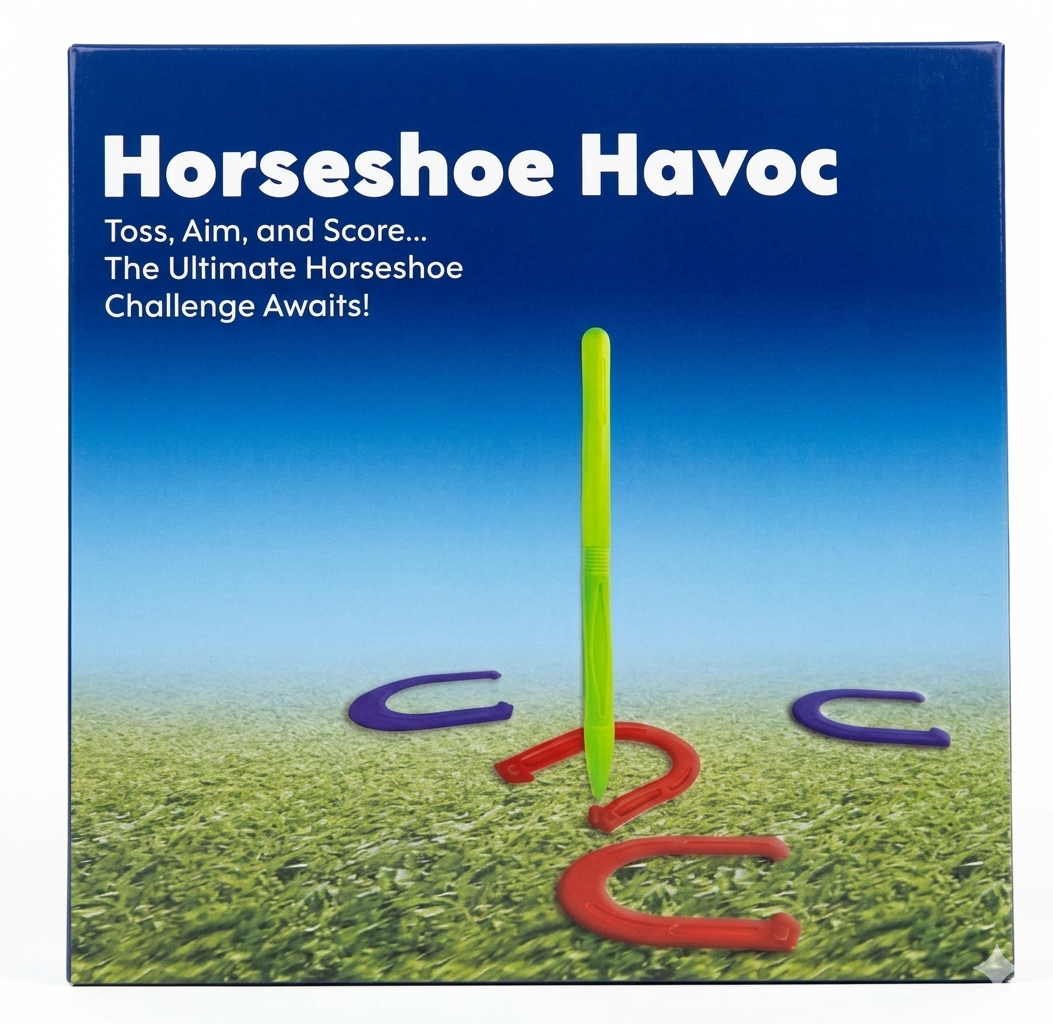 Horse Shoe Havoc Toss Game w/ AI Scoring – Ultimate Horseshoe Challenge