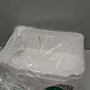 FINESSY White Plastic Storage Bins for Shelves, Small Closet Kitchen Storage Containers for Pantry Bathroom Office Organization Baskets, Cabinet Organizing Containers, White Organizer Bins for Shelves, 2 Packs