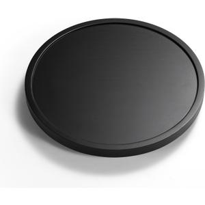 LAMU 10'' Wood Lazy Susan Organizer Turntable for Cabinet, Lazy Susan for Table Top, Pantry, Kitchen, Bathroom, Countertop, Rotating Spice Organizer, Vanity Decor Tray, Pine Wood, Black