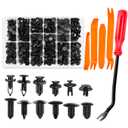 GOOACC - GRC-33 240PCS Bumper Retainer Clips Car Plastic Rivets Fasteners Push Retainer Kit Most Popular Sizes Auto Push Pin Rivets Set -Door Trim Panel Fender Clips for GM Ford Toyota Honda Chrysler