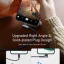 MRGLAS USB C Cable 3.2A,[2-Pack,3.3FT+10FT] Type C Charger Fast Charging Right Angle [Gold-Plated] USB to USB C Cable Durable Nylon Braided USB A to C Cord for iPhone 17 16 15 Samsung S24 S23 S22 Note (Grey)