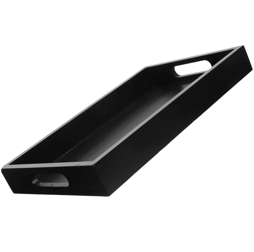 30x22 black metal tray