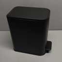 Cesun Small Bathroom Trash Can with Lid Soft Close, Step Pedal, 5 Liter / 1.3 Gallon Stainless Steel Garbage Can with Removable Inner Bucket, Waste Basket for Bathroom, Bedroom (Matte Black)