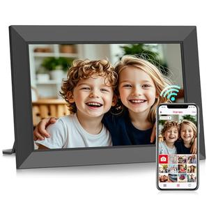 Frameo 10.1 Inch Digital Picture Frame, Smart WiFi Electronic Photo Frame with HD IPS Touch Screen Slideshow Display 32GB Memory Auto-Rotate Wall Mount, Share Photos/Videos from Phone by Frameo App