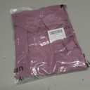 Womens Oversized Button Down Shirts Long Sleeve Chiffon Blouse Tops, Purple (Purple, M)