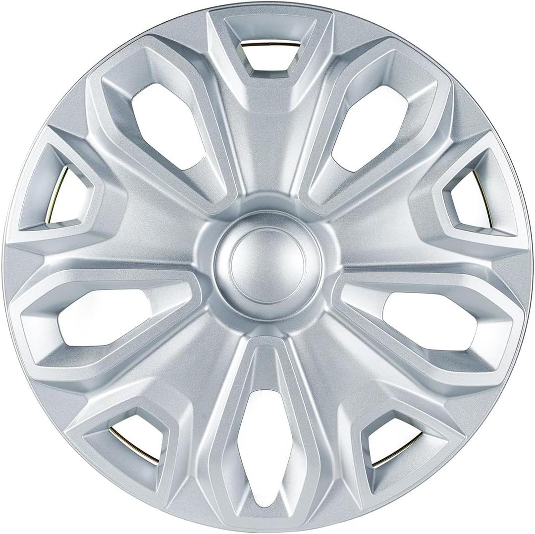 16 Inch Hubcaps Compatible with 2015-2026 Ford Transit 150 250 350 350HD | Factory Steel Wheels, Snap-On Wheel Covers, Set of 4