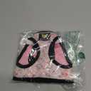 EcoBark Floral Dog Harness - Soft Luxury Step in Dog Harnesses in Floral Pattern - Safe & Secure Dog Halter Vest Wrap, S