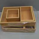 SpaceWhisper Bamboo Drawer Organizer, 5-Piece Drawer Divider with Removable Dividers for Organization and Storage, Multi-Use Stackable Storage Box & Utensil Holder for Kitchen, Office, Makeup & More