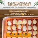 Series IV - 56 Egg Professional Incubator for Breeders, Automatic Sensor-Based Precise Humidity & Temp Control, Adjustable Egg Spacing, Auto Turn & Auto Stop, Preset Incubation Days, Chick Separator