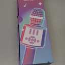 Amazmic Kids Karaoke Microphone Machine Toys for Girls Bluetooth Microphone with LED Light, Christmas Birthday Gift for Girls Boys 3 4 5 6 7 8 9 10 11 12 Year Old Kids Toys(Blue)