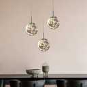 Pendant Lights Modern Crystal Chandeliers Hanging Light Fixture for Kitchen Island Sphere Pendant Light,Adjustable Chandelier for Dining Room,Foyer,Living Room Entryway