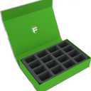 Feldherr Magnetic Box Green Compatible with 16 Blood Bowl Miniatures - 2016 Edition