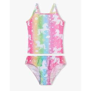 Girls Tankinis Two Pieces Swimsuits Hawaiian Beach Sport Bathing Suit Set for 9-10 Years Old Kids