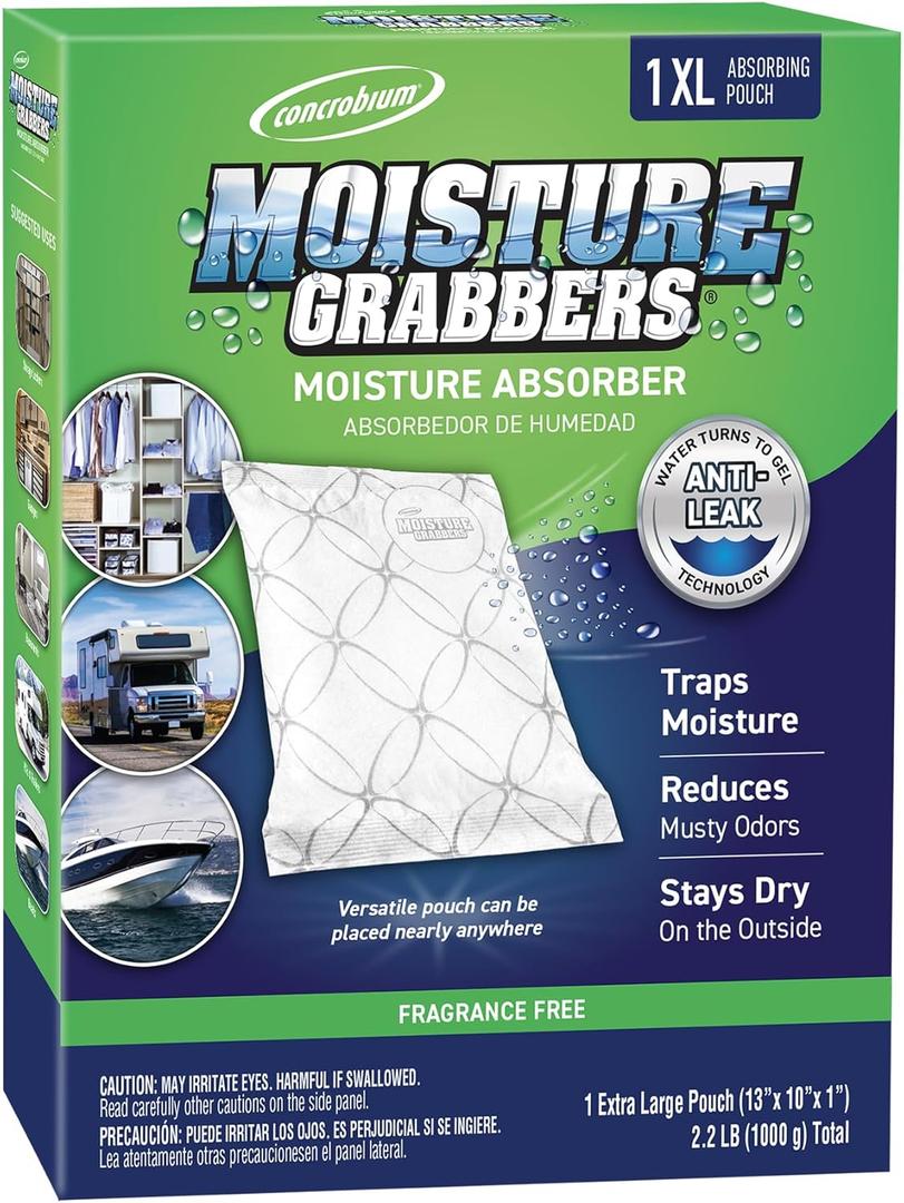 Concrobium 7651353 Moisture Grabbers XL, 35.3 oz, White