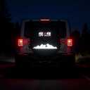 Ford Bronco & Jeep Wrangler JL - Sport & Sahara, Rubicon Spare Tire Cover with Back-up Camera Hole, Bright Reflective Pattern, Highlight Reflection at Night (XL: 285/70R17, 255/70R18)