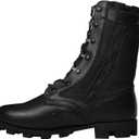 Combat Boots Men, 8" Lightweight Military Jungle Boots, Breathable Tactical Work Boot With Side Zip for Security, Patrol and Daily Wear6-8inch (10.5)
