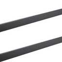 2 Pack Bath Towel Bars Matte Black 24-Inch Bathroom Towel Rail Square Towel Racks Kitchen Towel Holders Stainless Steel Towel Rods Wall Mount Towel Hanger,A8804-6MB