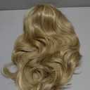 SAPPHIREWIGS Blonde Lace Front Wig Long Wavy Wigs for Women Highlight Ash Blonde Wigs Heat Resistant Fiber Party Cosplay Daily Use Hair 26inch