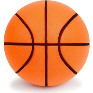 Silent Basketball Size 7 (29.5") 2026 New Dribble Dream Silent Basketball, Grooved Airless Foam Technology for Soundless for Foam Indoor Training Ball for Various Indoor Activities