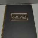 Monthly Planner 2026-2028 Hardcover with Metal Corner 3 Year Calendar 2026-2027-2028 Monthly Calendar Planner 36 Months from Jan 2026-Dec 2028,Large Size 8.5 x 11 Gradient Black for School, Office, Home Planning