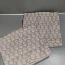 MIULEE Block Print Pillow Covers 20x20 Inch Set of 2, Vintage Floral Throw Pillow Cases Neutral Linen Farmhouse Cushion Covers for Couch Sofa Bed Chair Living Room, Cream Oatmeal