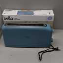 bella 2 Slice Slim Toaster, Fitsanywhere™ Kitchenware, 6 Setting Shade Control with Reheat & Cancel Buttons, Fits Sourdough, 10” Long Slot, Anti Jam & Auto Shutoff, 900 Watt, Surf