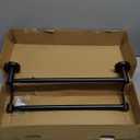 BESy Adjustable 16-26Inches Double Bath Towel Bar for Bathroom SUS304 Stainless Steel Towel Holder, Hotel Style Wall Mount with Screws Hand Towel Bar Towel Rack Rod Hanger, Oil Rubbed Bronze