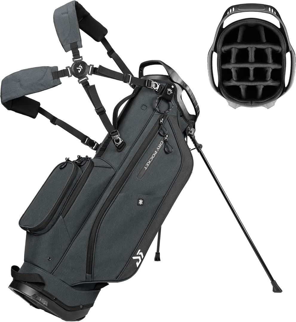 Dragon Tiger Vista 14-Way Lightweight Golf Stand Bag for Walking Golfers