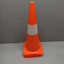 18 Inch 4 Pack Traffic Safety Cones with Reflective Collars,Orange Hazard Caution Cone Road Street Parking Cone, Plastic Cone for Driving Practice,Construction Keep Security Distance Barriers