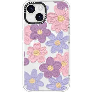 For iPhone 14 Case/iPhone 13 Case 6.1 inch,Compatible with MagSafe,Cute Oil Painting Flowers Print Pattern,Magnetic Shockproof Protective TPU Bumper Cases Cover for iPhone 14/13 Women Girls