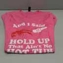 Funny Crawfish That Ain't No Hot Tub Cajun Boil Mardi Gras T-Shirt, size XL (Pink)