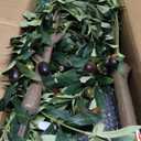 Olive Tree, 6FT Tall Faux Olive Tree with Lights Moss and Planter, Olive Trees Artificial Indoor with Realistic Wood Trunk and Lifelike Fruits, Fake Olive Tree for Home Office Living Room Decor